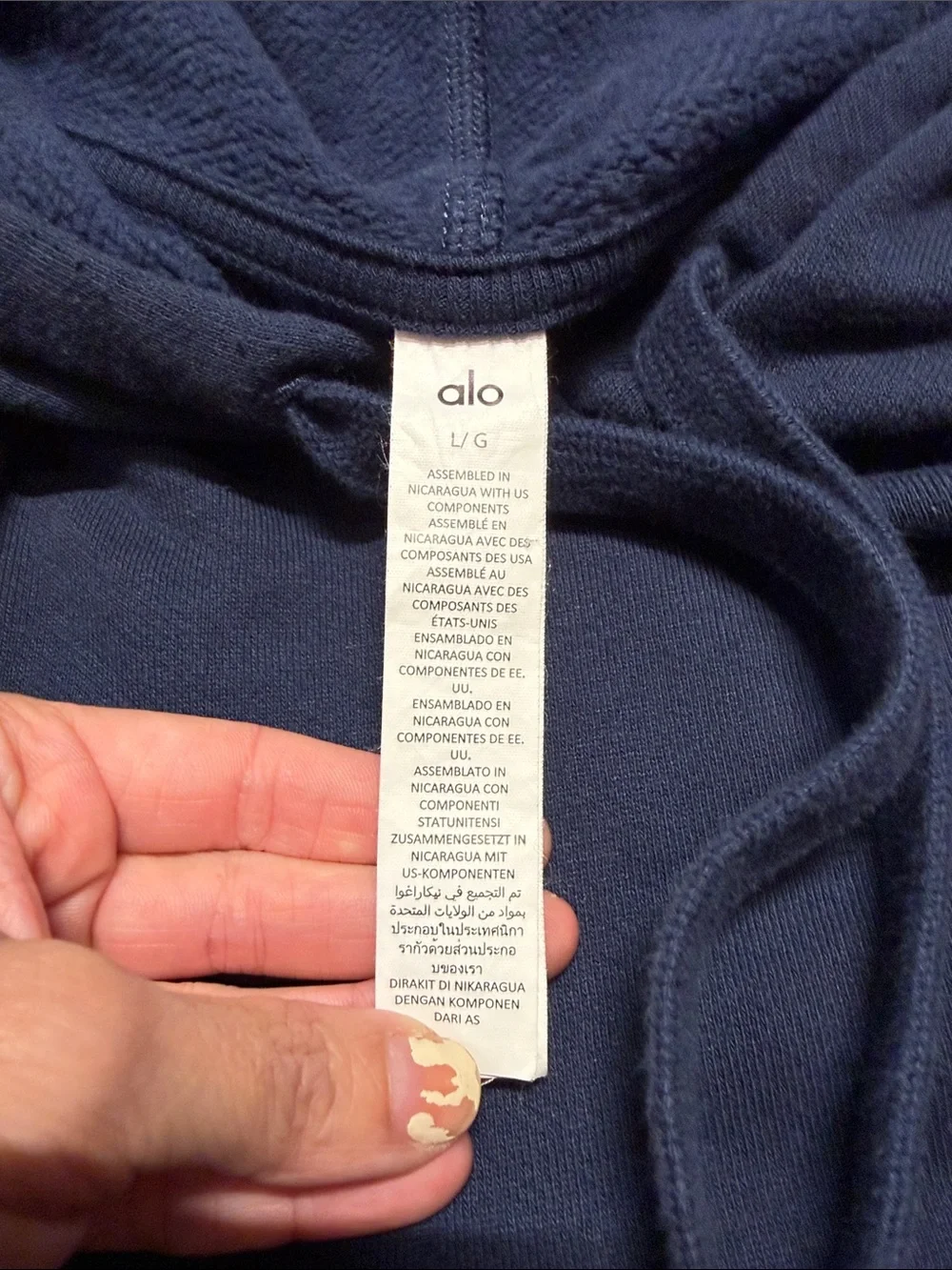 Alo Accolade Hoodie Size L